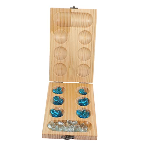 Toddmomy Faltbares Mancala Holzspielset mit Edelsteinen Gedächtnistraining und Denkspiel für Familien Robustes Brettspiel für Eltern Junge Mädchen Interaktion und Partyspaß Toddmomy Faltbares Mancala Holzspielset mit Edelsteinen Gedächtnistraining und Denkspiel für Familien Robustes Brettspiel für Eltern Junge Mädchen Interaktion und Partyspaß von Toddmomy