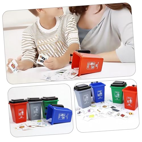 Toddmomy Garbage Classification Toy Mülltonnen Farben Kunststoff Umweltfreundlich Lernspielzeug für Jungen Mädchen Ab Jahren Toddmomy Garbage Classification Toy Mülltonnen Farben Kunststoff Umweltfreundlich Lernspielzeug für Jungen Mädchen Ab Jahren von Toddmomy