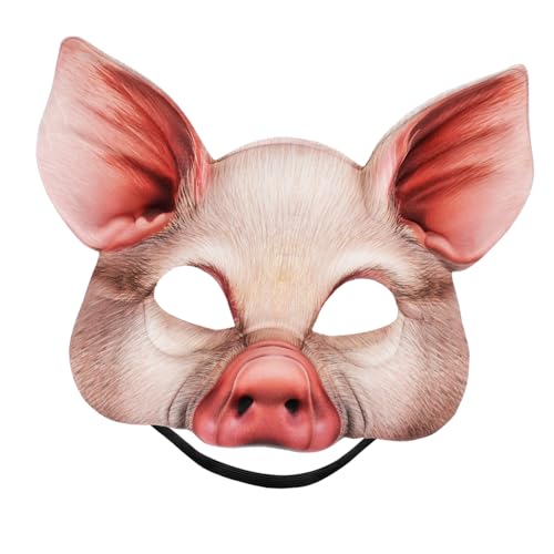 Toddmomy Halloween Tiermaske Halbgesicht Schweinemaske aus Langlebigem EVA Material Atmungsaktiv Wiederverwendbar Lustiges Kostüm für Karneval Cosplay Party und Fotoshootings Toddmomy Halloween Tiermaske Halbgesicht Schweinemaske aus Langlebigem EVA Material Atmungsaktiv Wiederverwendbar Lustiges Kostüm für Karneval Cosplay Party und Fotoshootings von Toddmomy