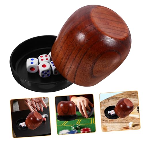 Toddmomy Holz Dice Cup Set mit Kleinen Würfeln Robustes Würfelbecher Set mit Glatter Oberfläche Kompakt und Leicht für Brettspiele und Reisen Praktisches Zubehör für Würfelspiele und Toddmomy Holz Dice Cup Set mit Kleinen Würfeln Robustes Würfelbecher Set mit Glatter Oberfläche Kompakt und Leicht für Brettspiele und Reisen Praktisches Zubehör für Würfelspiele und von Toddmomy