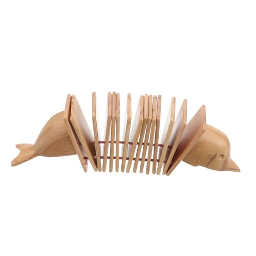 Toddmomy Holzklapper Delfinform Handliches Percussion-Instrument Aus Holz Sicher Für Vorschulkinder Rhythmusförderung Eltern-Junge Mädchen-Spiel Pädagogisches Musikspielzeug Toddmomy Holzklapper Delfinform Handliches Percussion-Instrument Aus Holz Sicher Für Vorschulkinder Rhythmusförderung Eltern-Junge Mädchen-Spiel Pädagogisches Musikspielzeug von Toddmomy