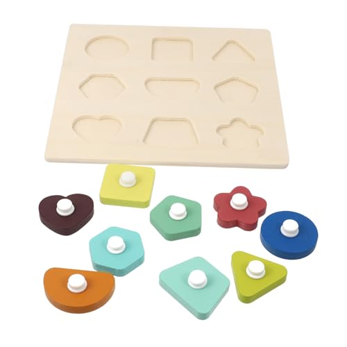 Toddmomy Holzpuzzle Lernspielzeug aus Hochwertigem Holz Montessori Steckspiel für Hand Auge koordination und Form Farberkennung Pädagogisches Holzspielzeug für Kleinkinder Toddmomy Holzpuzzle Lernspielzeug aus Hochwertigem Holz Montessori Steckspiel für Hand Auge koordination und Form Farberkennung Pädagogisches Holzspielzeug für Kleinkinder von Toddmomy