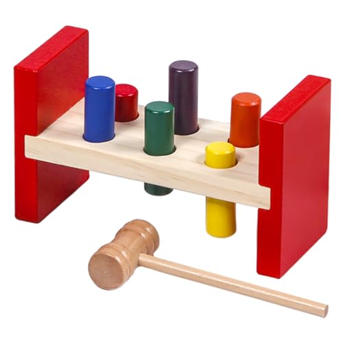 Toddmomy Holzspielzeug Montessori Ab Jahr Holzhammer Pädagogisches Klopfspielzeug Farberkennung Motorikförderndes Lernspielzeug für Kleinkinder Toddmomy Holzspielzeug Montessori Ab Jahr Holzhammer Pädagogisches Klopfspielzeug Farberkennung Motorikförderndes Lernspielzeug für Kleinkinder von Toddmomy