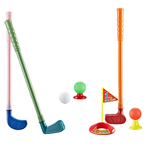 Toddmomy Kinder-Golfschläger-Set für Kleinkinder, Mini-Golf für drinnen und draußen, Rasen-Spielzeug, Spiel-Set, aktive Übung, Geschenke für Baby, Kind, Jungen, Mädchen von Toddmomy