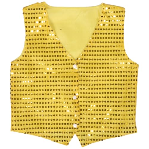 Toddmomy Kinder Jungen Mädchen Pailletten Hip-Hop-Tanz Weste 130 cm Glitzer Bühnenoutfit Party Kostüm Prom Kleidungsstück Toddmomy Kinder Jungen Mädchen Pailletten Hip-Hop-Tanz Weste 130 cm Glitzer Bühnenoutfit Party Kostüm Prom Kleidungsstück von Toddmomy
