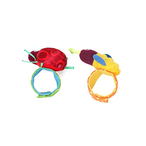 Toddmomy Kinderspielzeug 2 Rasselspielzeug für Kleinkinder – Armband Säuglinge für Rasseln Glöckchen Neugeborene –/– Monate Säugling Baby Armkomfort/Handgelenk Babygeschenke von Toddmomy