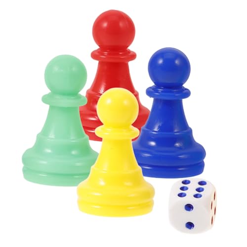 Toddmomy Kunststoff Spielfiguren Teilig mit Würfeln für Brettspiele Partyspiele Tischmarker Ludo Spiel Zubehör in Farben Langlebig und Vielseitig Toddmomy Kunststoff Spielfiguren Teilig mit Würfeln für Brettspiele Partyspiele Tischmarker Ludo Spiel Zubehör in Farben Langlebig und Vielseitig von Toddmomy