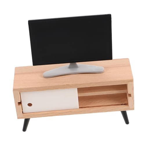 Toddmomy Miniaturfernseher für Puppenhaus 1/12 mit Tv Schrank und LCD Bildschirm Kleiner Wohnzimmermöbel für Kinder Interaktives Spielzeug für Puppenhaus Szenen Toddmomy Miniaturfernseher für Puppenhaus 1/12 mit Tv Schrank und LCD Bildschirm Kleiner Wohnzimmermöbel für Kinder Interaktives Spielzeug für Puppenhaus Szenen von Toddmomy