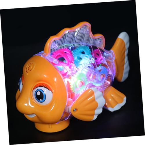 Toddmomy Leuchtendes Transparentes Fisch Getriebe Spielzeugauto mit LED Lichtern und Sound Batteriebetrieben für Kleinkinder Jahre Motorisiertes Lernspielzeug Feinmotorik Toddmomy Leuchtendes Transparentes Fisch Getriebe Spielzeugauto mit LED Lichtern und Sound Batteriebetrieben für Kleinkinder Jahre Motorisiertes Lernspielzeug Feinmotorik von Toddmomy