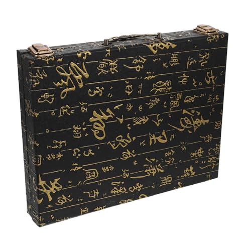 Toddmomy Mahjong Aufbewahrungsbox aus Holz mit Elegantem Reliefmuster Großer Stauraum für Spielsteine Vielseitiger Organizer für Mahjong Schach und Brettspiele Stilvolle Rechteckige Toddmomy Mahjong Aufbewahrungsbox aus Holz mit Elegantem Reliefmuster Großer Stauraum für Spielsteine Vielseitiger Organizer für Mahjong Schach und Brettspiele Stilvolle Rechteckige von Toddmomy