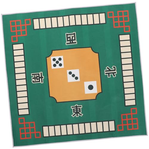 Toddmomy Mahjong Tischdecke Quadratisch Grün Polyester mit Rutschfester Latexunterseite Schalldämmend Komfortabel Langlebig für Mahjong Poker Domino Brettspiele Tischmatte Toddmomy Mahjong Tischdecke Quadratisch Grün Polyester mit Rutschfester Latexunterseite Schalldämmend Komfortabel Langlebig für Mahjong Poker Domino Brettspiele Tischmatte von Toddmomy