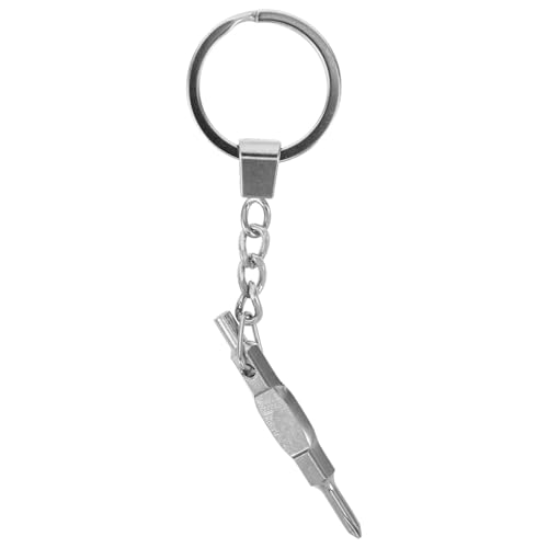 Toddmomy Mini-Doppelkopfschraubendreher für Griffbrettbeschläge, Präzisions-Reparaturwerkzeug zum Ersetzen von Rädern, Lagern und Teilen von Finger-Skateboards, Silber Toddmomy Mini-Doppelkopfschraubendreher für Griffbrettbeschläge, Präzisions-Reparaturwerkzeug zum Ersetzen von Rädern, Lagern und Teilen von Finger-Skateboards, Silber von Toddmomy