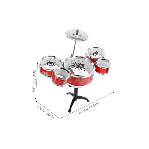 Toddmomy Mini Jazz Schlagzeug Set für Kleinkinder mit Drumsticks Realistisches Percussion zur Rhythmusförderung Sicher und Kindgerecht Geschenkidee für Jungen und Mädchen Toddmomy Mini Jazz Schlagzeug Set für Kleinkinder mit Drumsticks Realistisches Percussion zur Rhythmusförderung Sicher und Kindgerecht Geschenkidee für Jungen und Mädchen von Toddmomy