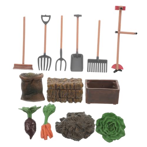 Toddmomy Miniatur Bauernhof Werkzeugsatz Teilig Realistische Garten und Farm Accessoires mit Schaufel Rechen und Futterset für Sandtisch Puppenhaus Mikro Landschaftsspielzeug Toddmomy Miniatur Bauernhof Werkzeugsatz Teilig Realistische Garten und Farm Accessoires mit Schaufel Rechen und Futterset für Sandtisch Puppenhaus Mikro Landschaftsspielzeug von Toddmomy