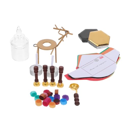 Toddmomy Miniatur Feuerlack Siegelstempel Set Weihnachtsmotiv Vielseitig Für Briefversiegelung DIY Basteln Puppenhaus Dekoration Robust Und Kompakt Toddmomy Miniatur Feuerlack Siegelstempel Set Weihnachtsmotiv Vielseitig Für Briefversiegelung DIY Basteln Puppenhaus Dekoration Robust Und Kompakt von Toddmomy