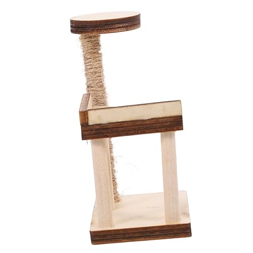 Toddmomy Miniatur Holz Katzenkratzbaum Miniatur Möbel Puppenhaus Zubehör Langlebig Realistisch Mini Haus Dekoration Kreatives Layout Toddmomy Miniatur Holz Katzenkratzbaum Miniatur Möbel Puppenhaus Zubehör Langlebig Realistisch Mini Haus Dekoration Kreatives Layout von Toddmomy