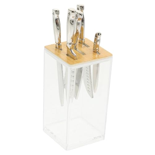 Toddmomy Miniatur Küchenmesser Transparent mit Messerblock aus Holz Realistische Puppenhaus Küchenutensilien Strapazierfähiges Material Dekorativ und Sicher für Spiel und Sammlung Toddmomy Miniatur Küchenmesser Transparent mit Messerblock aus Holz Realistische Puppenhaus Küchenutensilien Strapazierfähiges Material Dekorativ und Sicher für Spiel und Sammlung von Toddmomy