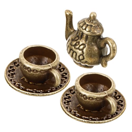 Toddmomy Miniatur Metall Teeservice Set mit und Mini Teetassen Stabiles Puppenhaus Zubehör für Mikro Landschaft Dekoration Antik Bronzefarben Langlebig und Detailreich Toddmomy Miniatur Metall Teeservice Set mit und Mini Teetassen Stabiles Puppenhaus Zubehör für Mikro Landschaft Dekoration Antik Bronzefarben Langlebig und Detailreich von Toddmomy