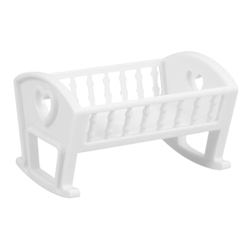 Toddmomy Miniatur Puppenhaus Babybett Weiß Mini Crib Modell Schlafzimmer Möbel Zubehör für Miniatur Schlafzimmerlandschaft Toddmomy Miniatur Puppenhaus Babybett Weiß Mini Crib Modell Schlafzimmer Möbel Zubehör für Miniatur Schlafzimmerlandschaft von Toddmomy