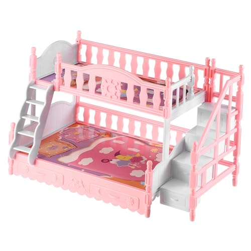 Toddmomy Miniatur Puppenhaus Etagenbett Maßstab mit Kissen und Decke Zubehör für Rollenspiele Vielseitig Einsetzbar für Verschiedene Puppen und Spielzeuge Toddmomy Miniatur Puppenhaus Etagenbett Maßstab mit Kissen und Decke Zubehör für Rollenspiele Vielseitig Einsetzbar für Verschiedene Puppen und Spielzeuge von Toddmomy