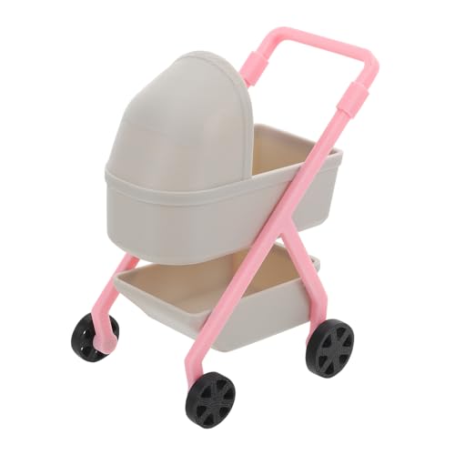 Toddmomy Miniatur Puppenwagen Hochrealistischer Kinderwagen aus Robustem Kunststoff Puppenhaus Deko und Zubehör Fördert Kreatives Rollenspiel und Lernspaß für Grauer Puppen-Kinderwagen Toddmomy Miniatur Puppenwagen Hochrealistischer Kinderwagen aus Robustem Kunststoff Puppenhaus Deko und Zubehör Fördert Kreatives Rollenspiel und Lernspaß für Grauer Puppen-Kinderwagen von Toddmomy