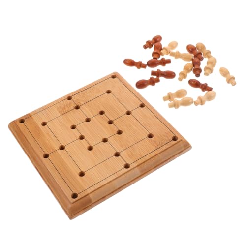 Toddmomy Miniatur Schachspiel aus Bambus Tragbares Pädagogisches Party Schachspiel Kleines Tischspielzeug für Erwachsene Fördert Intelligenz und Gemeinsames Toddmomy Miniatur Schachspiel aus Bambus Tragbares Pädagogisches Party Schachspiel Kleines Tischspielzeug für Erwachsene Fördert Intelligenz und Gemeinsames von Toddmomy