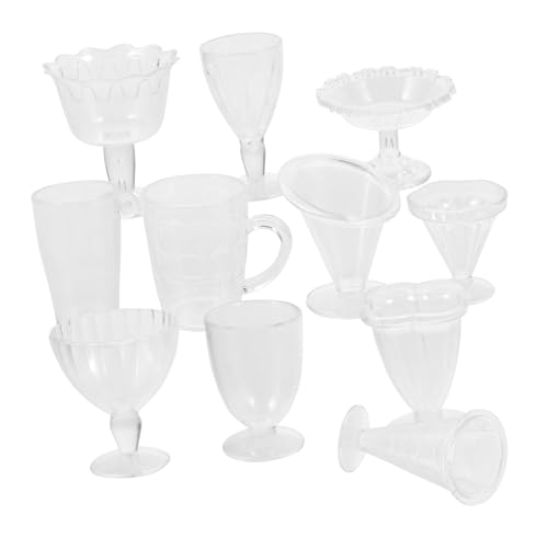 Toddmomy Miniatur Transparente Becher Mini Weinbecher Modell DIY Puppenhaus Zubehör Realistische Dekorative Mini Becher für Micro Landscape Basteln Toddmomy Miniatur Transparente Becher Mini Weinbecher Modell DIY Puppenhaus Zubehör Realistische Dekorative Mini Becher für Micro Landscape Basteln von Toddmomy