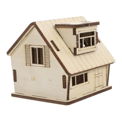 Toddmomy Miniaturhaus Miniaturmodelle Miniatur-Kleidung Blockhausmodelle Mini-statuen Tischsandsäcke Für Möbel Tisch Spielzeughaus Lustige Statuen Zubehör Hölzern Khaki von Toddmomy