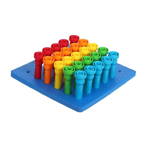 Toddmomy Montessori Steckspiel Teiliges Peg Board aus Robustem Kunststoff Fördert Feinmotorik Farbsortierung und Zählen Spielerische Therapie für Ab Monaten Sicheres Lernspielzeug Toddmomy Montessori Steckspiel Teiliges Peg Board aus Robustem Kunststoff Fördert Feinmotorik Farbsortierung und Zählen Spielerische Therapie für Ab Monaten Sicheres Lernspielzeug von Toddmomy