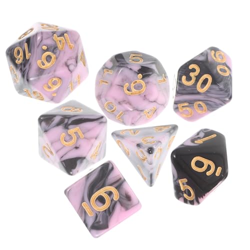 Toddmomy Multi seitiges Würfelset Würfel Spielwürfel für Rollenspiele Party Zubehör Schwarz Kreatives Würfelspiel für Familien Bar und Brettspiele Toddmomy Multi seitiges Würfelset Würfel Spielwürfel für Rollenspiele Party Zubehör Schwarz Kreatives Würfelspiel für Familien Bar und Brettspiele von Toddmomy