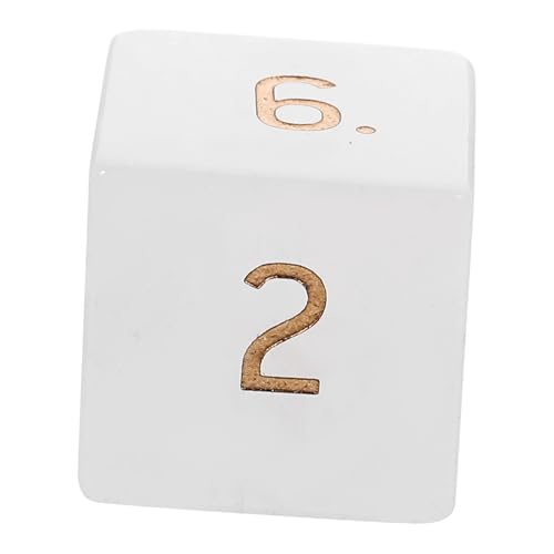 Toddmomy Natürlicher Weißer Kristallwürfel Seitig Abgerundete Kanten Spielwürfel Game Teaching Dice Kleine Würfel für Brettspiele Party Zubehör Toddmomy Natürlicher Weißer Kristallwürfel Seitig Abgerundete Kanten Spielwürfel Game Teaching Dice Kleine Würfel für Brettspiele Party Zubehör von Toddmomy