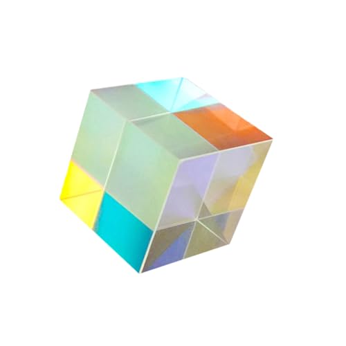 Toddmomy Optischer Glaswürfel Präzises Dispersionsprisma Farbige Lichtbrechung für Dekoration und Lehre als Naturwissenschaftliches Lernmodell und DIY Toddmomy Optischer Glaswürfel Präzises Dispersionsprisma Farbige Lichtbrechung für Dekoration und Lehre als Naturwissenschaftliches Lernmodell und DIY von Toddmomy