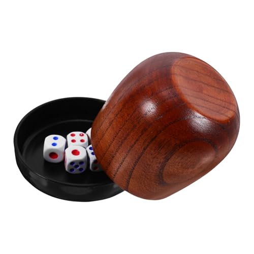 Toddmomy Professionelles Würfelbecher Set aus Holz mit Abgerundeten Würfeln rutschfest und Stoßfest für Ktv Party und Brettspiele Leicht Kompakt und Langlebig für Indoor Unterhaltung Toddmomy Professionelles Würfelbecher Set aus Holz mit Abgerundeten Würfeln rutschfest und Stoßfest für Ktv Party und Brettspiele Leicht Kompakt und Langlebig für Indoor Unterhaltung von Toddmomy