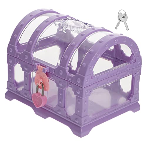 Toddmomy Schatztruhe aus Robustem Kunststoff Kleine Aufbewahrungsbox mit Schloss Praktische Piraten Schatzkiste für Party Mitgebsel und Halloween Dekoration Transparent Kompakt und Toddmomy Schatztruhe aus Robustem Kunststoff Kleine Aufbewahrungsbox mit Schloss Praktische Piraten Schatzkiste für Party Mitgebsel und Halloween Dekoration Transparent Kompakt und von Toddmomy