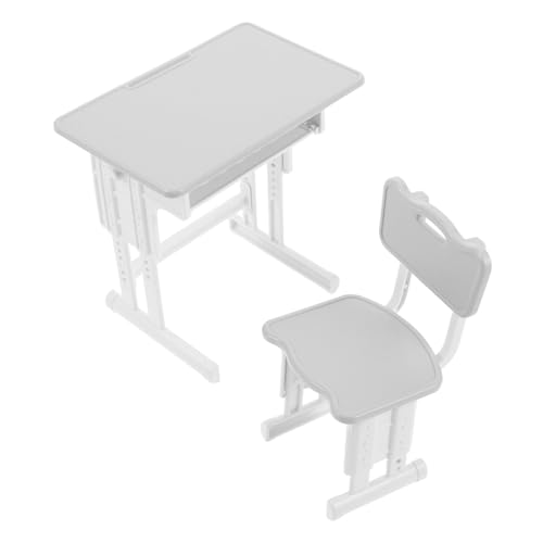 Toddmomy Schreibtisch Spielmöbel Mini – Dekorationszubehör Und Puppenhaus Szene Realistische Schulminiatur Zum Plastikstuhl Tisch Klassenzimmer Toddmomy Schreibtisch Spielmöbel Mini – Dekorationszubehör Und Puppenhaus Szene Realistische Schulminiatur Zum Plastikstuhl Tisch Klassenzimmer von Toddmomy
