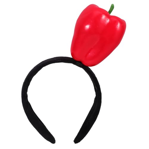 Toddmomy Simulation Rote Paprika Haarband Food Design Party Haarreif Damen Lustiges Stirnband Kostüm Zubehör Toddmomy Simulation Rote Paprika Haarband Food Design Party Haarreif Damen Lustiges Stirnband Kostüm Zubehör von Toddmomy