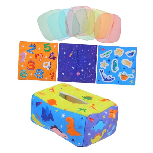 Toddmomy Stofftuchbox Dinosaurier Sicherer Weicher Simulation Tissue Box Lernspielzeug für Kleinkinder Farbenfrohes Montessori Stoffservietten Training Fördert Fingerübungen und Toddmomy Stofftuchbox Dinosaurier Sicherer Weicher Simulation Tissue Box Lernspielzeug für Kleinkinder Farbenfrohes Montessori Stoffservietten Training Fördert Fingerübungen und von Toddmomy