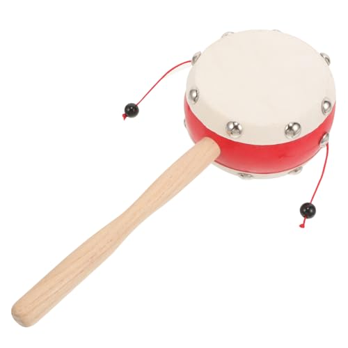 Toddmomy Tamburin für Neugeborene Traditionelle Handrassel aus Fördert Sensorische Entwicklung und Feinmotorik Toddmomy Tamburin für Neugeborene Traditionelle Handrassel aus Fördert Sensorische Entwicklung und Feinmotorik von Toddmomy