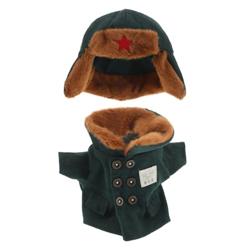 Toddmomy Teiliges Puppen-Armee-Outfit Kuscheliger Wintermantel mit Mütze Kreative Verkleidung für Stofftiere Fantasievolles Rollenspiel für Grün Toddmomy Teiliges Puppen-Armee-Outfit Kuscheliger Wintermantel mit Mütze Kreative Verkleidung für Stofftiere Fantasievolles Rollenspiel für Grün von Toddmomy