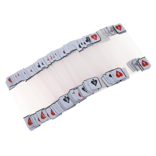 Toddmomy Transparente Matte Spielkarten rutschfest Anti-betrug Pokerkarten aus Robustem Kunststoff Geeignet für Familien Strandpartys Indoor Outdoor-Spiele Toddmomy Transparente Matte Spielkarten rutschfest Anti-betrug Pokerkarten aus Robustem Kunststoff Geeignet für Familien Strandpartys Indoor Outdoor-Spiele von Toddmomy