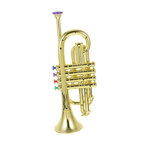 Toddmomy Trompete Buntes Blasinstrument Simulation Lautes Sound Musikinstrument für Bühnenauftritte und Frühes Musikspielzeug Jungen Mädchen Toddmomy Trompete Buntes Blasinstrument Simulation Lautes Sound Musikinstrument für Bühnenauftritte und Frühes Musikspielzeug Jungen Mädchen von Toddmomy