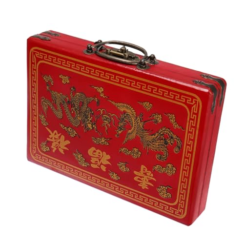 Toddmomy Vintage Mahjong Aufbewahrungsbox aus Robustem PU Großer Stauraum Handlich mit Praktischem Verschluss Vielseitig für Mahjong und Haushaltsgegenstände Elegantes Design für Familie Toddmomy Vintage Mahjong Aufbewahrungsbox aus Robustem PU Großer Stauraum Handlich mit Praktischem Verschluss Vielseitig für Mahjong und Haushaltsgegenstände Elegantes Design für Familie von Toddmomy