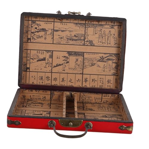 Toddmomy Vintage Mahjong Aufbewahrungsbox mit Griff Großer Kapazität Vielseitig Einsetzbare Retro Mahjong Aufbewahrungskiste für Zuhause und Reisen Toddmomy Vintage Mahjong Aufbewahrungsbox mit Griff Großer Kapazität Vielseitig Einsetzbare Retro Mahjong Aufbewahrungskiste für Zuhause und Reisen von Toddmomy