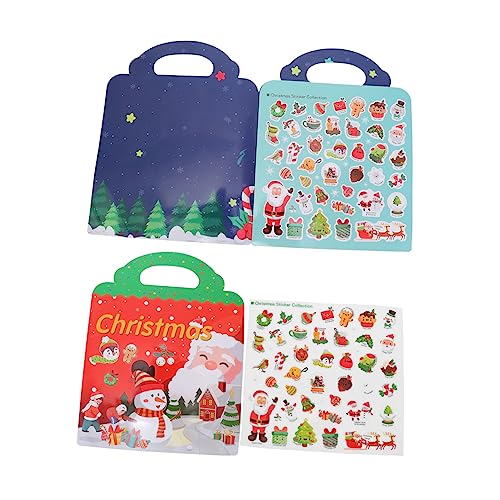 Toddmomy Weihnachtliches Stickerbuch für Wiederverwendbar Bunte Cartoon Motive Fördert Kreativität Feinmotorik Vorstellungskraft Geeignet für Jahre als Toddmomy Weihnachtliches Stickerbuch für Wiederverwendbar Bunte Cartoon Motive Fördert Kreativität Feinmotorik Vorstellungskraft Geeignet für Jahre als von Toddmomy