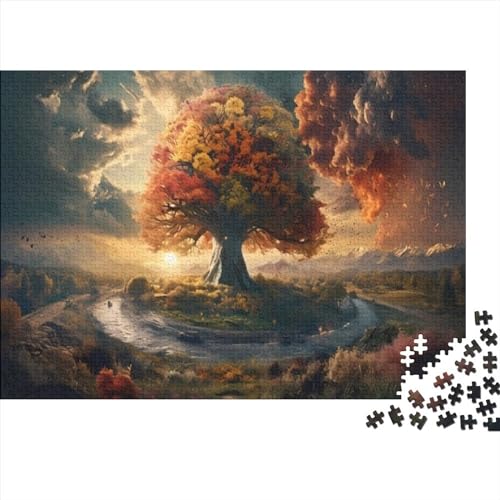 Autumn Nature Puzzle 1000 Teile,Autumn Tree Puzzle Für Erwachsene, Impossible Puzzle,Puzzle Farbenfrohes Legespiel,uzzle Farbenfrohes Legespiel 1000pcs (75x50cm) von ToeTs