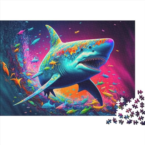 Dream Shark Puzzle 500 Teile Erwachsene Marine Animals Puzzle Puzzles Für Erwachsene Klassische Puzzles 500 Teile Erwachsene 500pcs (52x38cm) von ToeTs