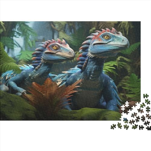 Jungle Dinosaur Puzzle 1000 Teile,Puzzle Für Erwachsene, Paleontology Puzzle, Geschicklichkeitsspiel Für Die Ganze Familie, Home Dekoration Puzzle 1000pcs (75x50cm) von ToeTs