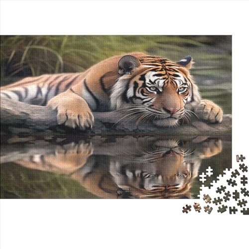 Jungle Tiger Puzzle 1000 Teile,Puzzle Für Erwachsene,Animal Puzzle Home Dekoration Puzzle, Erwachsenenpuzzle 1000pcs (75x50cm) von ToeTs