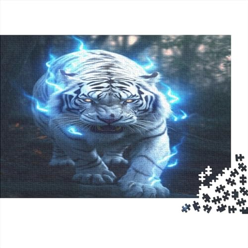 Jungle Tiger Puzzlespiele Für Erwachsene, Animal 1000 Puzzleteile, Handgefertigte DIY-Anpassung 1000pcs (75x50cm) von ToeTs