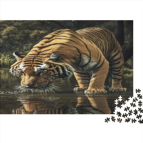 Jungle Tiger Puzzleteile Für Erwachsene, Animal Puzzle, Familienaktivität, Puzzleteile, Lernspiele, 500 Teile 500pcs (52x38cm) von ToeTs